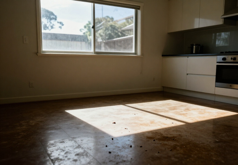 Bed bug infestation in a Girraween bedroom before treatment